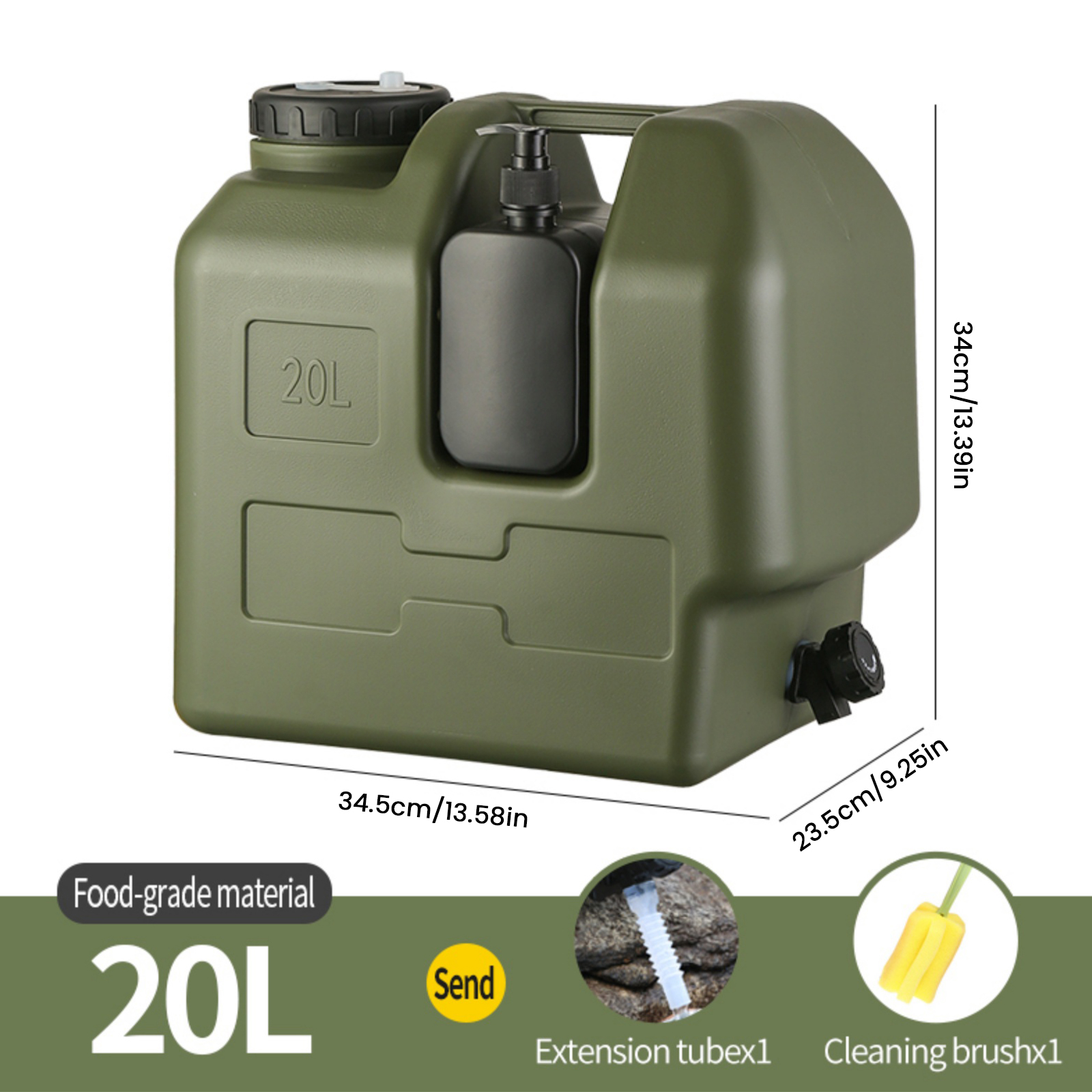 15/20L Portable Camping Water  - Soap Making Jug review and price