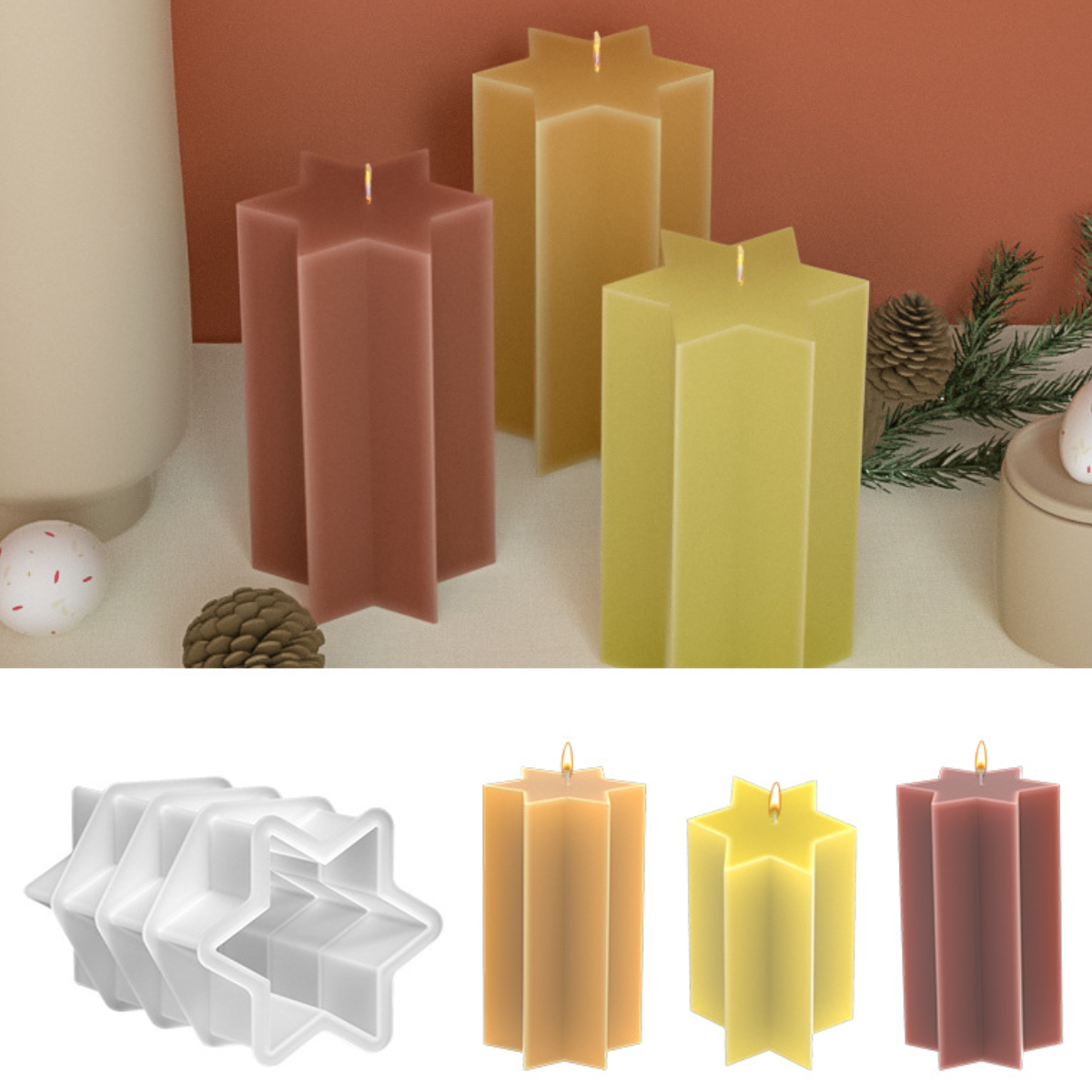 3D Hexagonal Column Silicone C - Soap Making Art review and price
