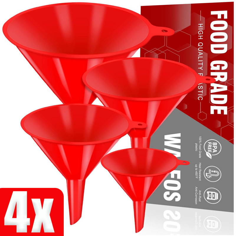 4pcs Car Plastic Funnels Refue - Soap Making Jug review and price