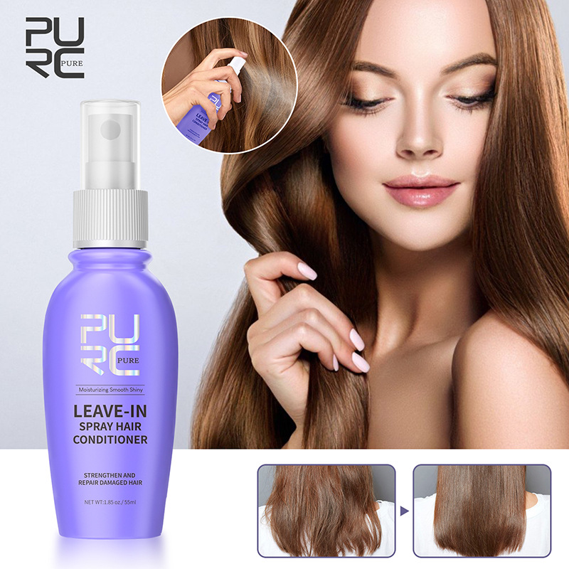 55ml PURC Leave-In Hair Spray  - Coconut Oil Refined review and price