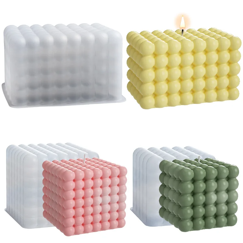 Large Bubble Cube Candles Sili - Soap Making Home review and price