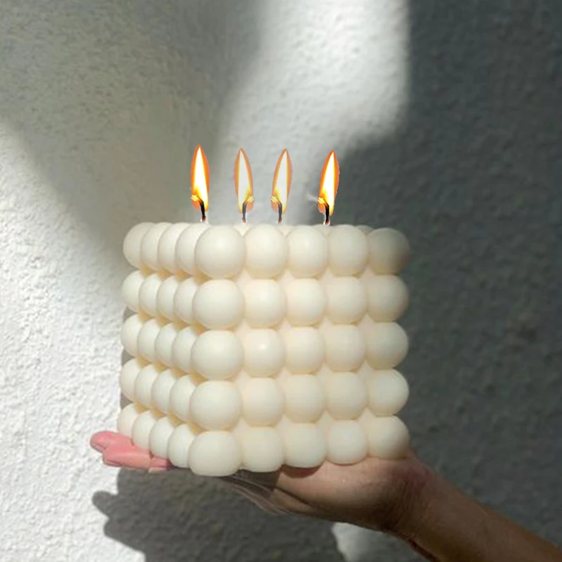 Large Bubble Cube Candles Sili - Soap Making Home review and price