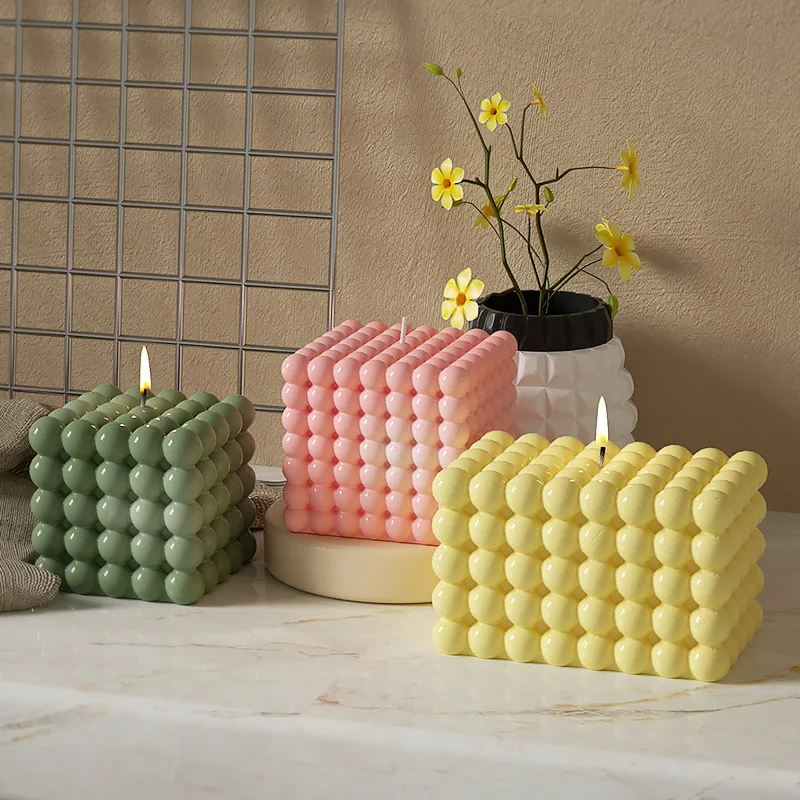 Large Bubble Cube Candles Sili - Soap Making Home review and price