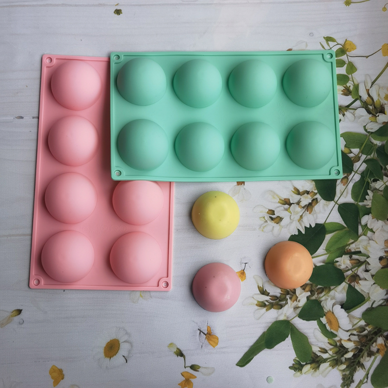 8 Hole halfsphere Silicone Pud - Soap Making Home review and price