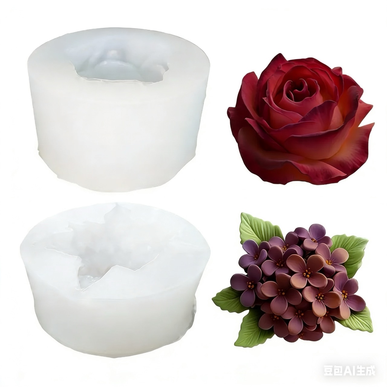 2-Piece 3D Rose and Lilac Sili - Soap Making Art review and price