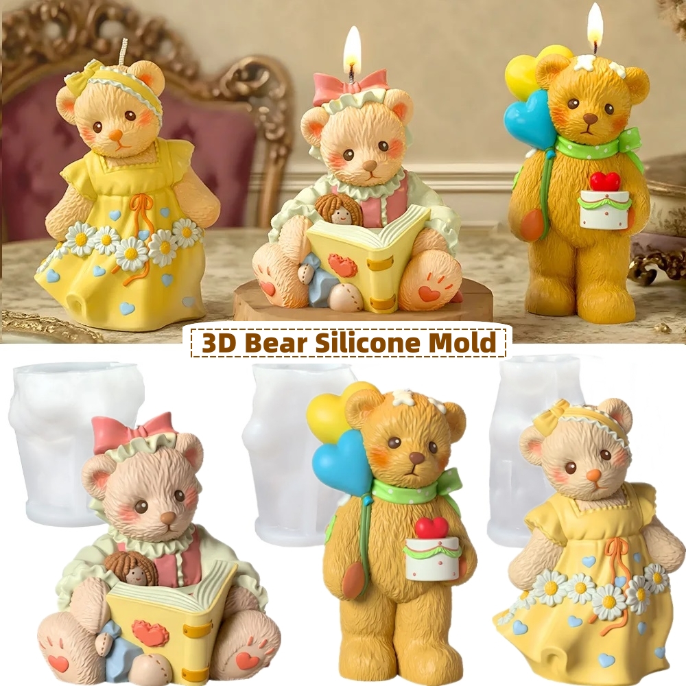 3D Bear Silicone Mold for Cand - Soap Making Art review and price