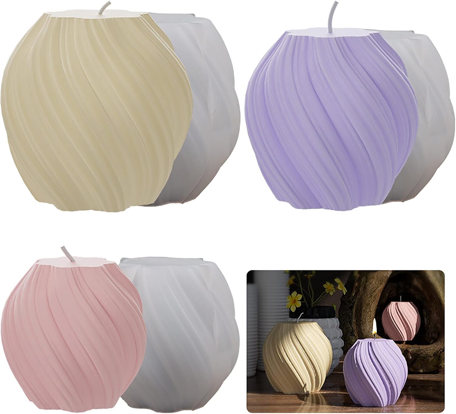3 Pack Wave Candle Molds - Mul - Soap Making Home review and price