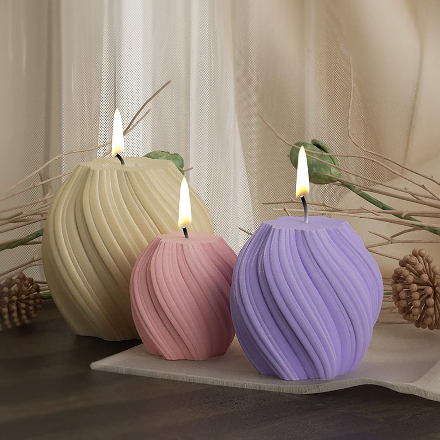 3 Pack Wave Candle Molds - Mul - Soap Making Home review and price