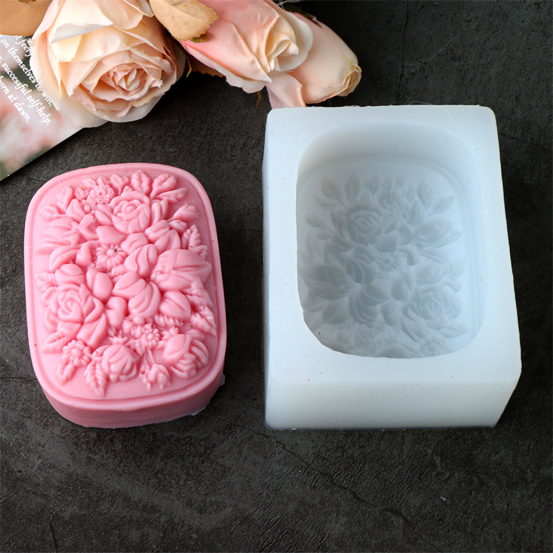Square Floral Silicone Soap Mo - Soap Making Home review and price