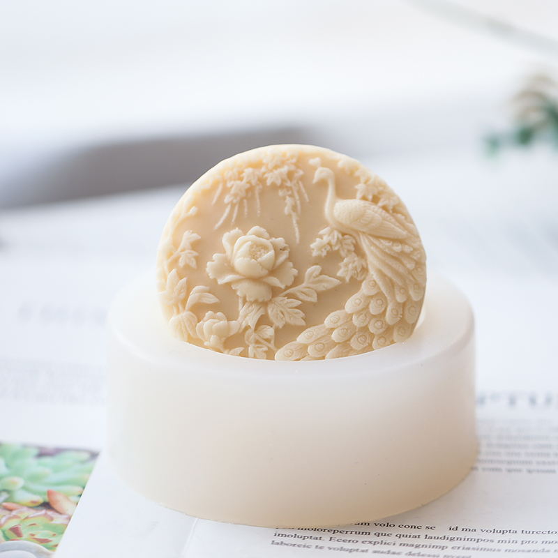 Peacock Flower Pattern Silicon - Soap Making Art review and price
