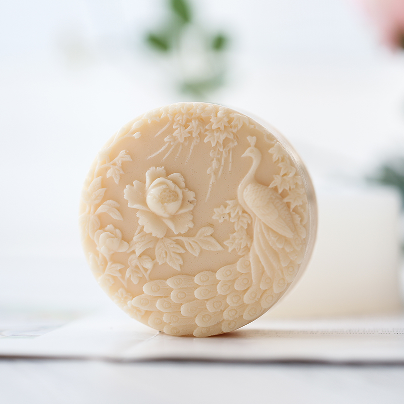 Peacock Flower Pattern Silicon - Soap Making Art review and price