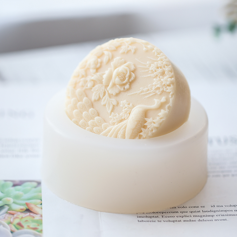 Peacock Flower Pattern Silicon - Soap Making Art review and price