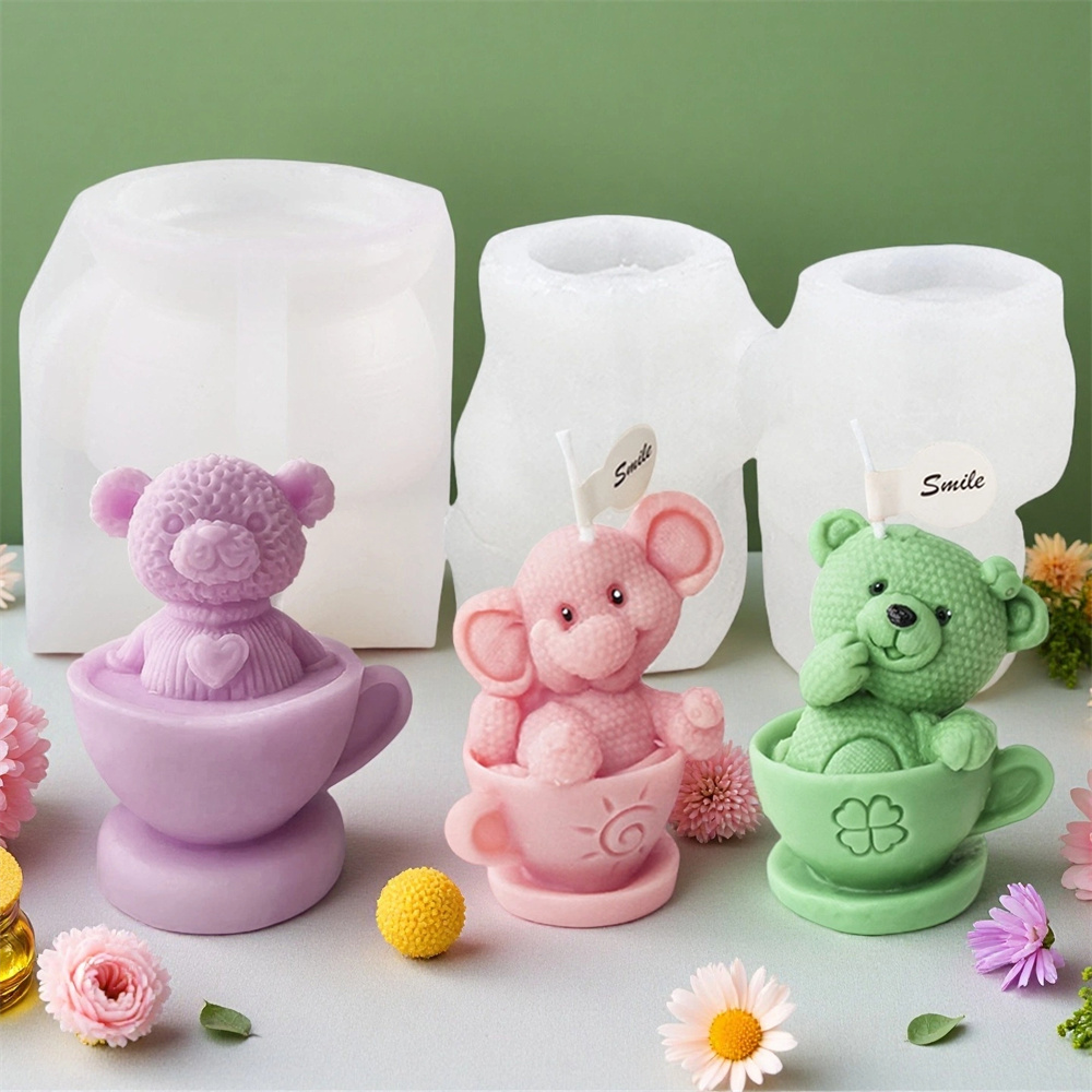Teddy Bear in Cup Silicone Mol - Soap Making Jug review and price